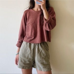 Vintage cotton cropped sweater